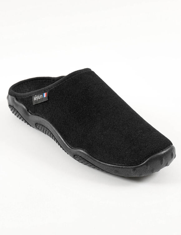 Mules homme Airplum®, semelles Airflex™ textile éponge (noir) Mules homme Airplum®, semelles Airflex™ textile éponge (noir)
